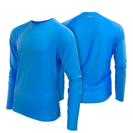 Mobile Cooling Men's Drirelease Mobile Cooling Long Sleeve Shirt, Royal Blue, 3X MCMT05050721